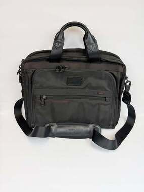 Tumi Alpha T-Pass Business Laptop Briefcase Black